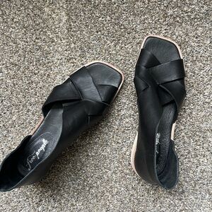 Free People Black Sandals
